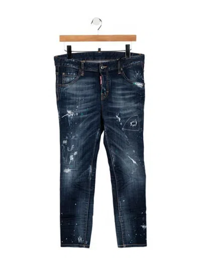 Pre-owned Dsquared2 Slim Fit Jeans W/ Tags In Blue