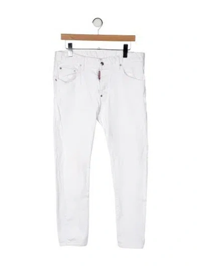 Pre-owned Dsquared2 Slim Fit Jeans In White