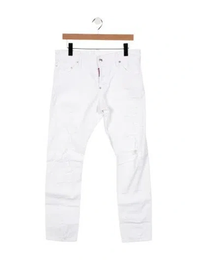 Pre-owned Dsquared2 Slim Fit Jeans In White