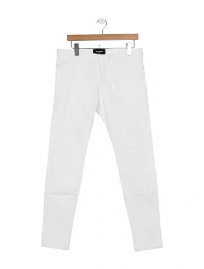 Pre-owned Dsquared2 Slim Fit Jeans In White