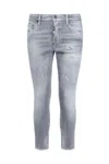 Dsquared2 Slim-fit Jeans With Faded Grey Wash In Blue