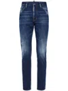 Dsquared2 Classic Straight-leg Jeans With Faded Wash And Distressed Details