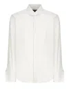 Dsquared2 Poplin Cotton Shirt With Spread Collar In White