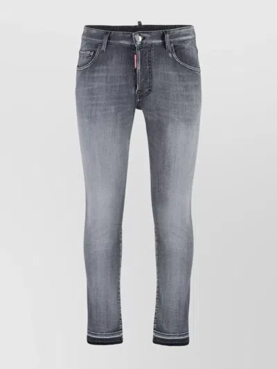 DSQUARED2 SLIM FIT SKATER JEANS WITH FADED WASH