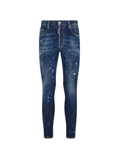 Dsquared2 Slim-fit Trousers In Blue