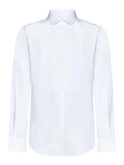 DSQUARED2 SLIM FIT WHITE COTTON POPLIN SHIRT