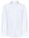 Dsquared2 Slim Fit White Cotton Poplin Shirt In White
