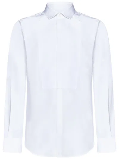 Dsquared2 Slim Fit White Cotton Poplin Shirt