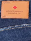 Dsquared2 Distressed Five-pocket Jeans Leather Patch In Blue