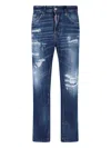 Dsquared2 Belt Loop Jeans In Blue