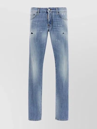 Dsquared2 Slim-cut Light-wash Jeans In Light Blue