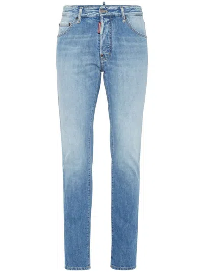 Dsquared2 Slim Mid-rise Blue Denim Jeans