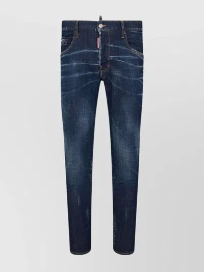 DSQUARED2 SLIM MID-RISE STRETCH-COTTON TROUSERS