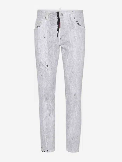 Dsquared2 Slim Skater Jeans In White