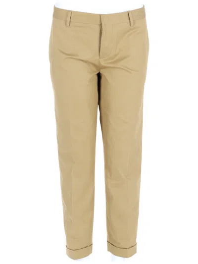 DSQUARED2 SLIM-FIT CROPPED COTTON PANTS WITH POLISHED CUFFS