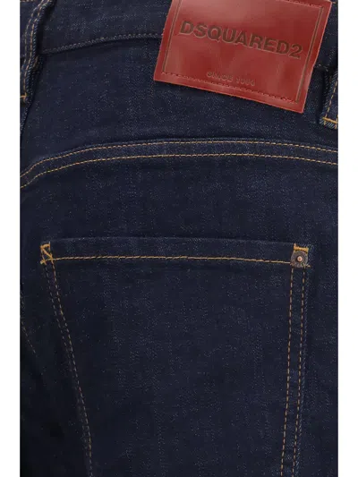 Dsquared2 Distressed Skinny Jeans In Blue