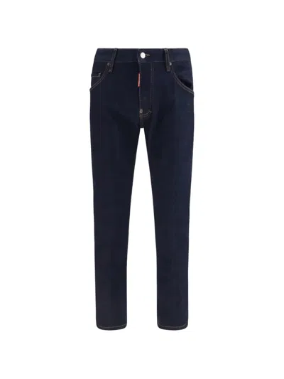 DSQUARED2 LOGO-PATCH SLIM-FIT JEANS