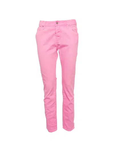 Pre-owned Dsquared2 Slim-fit Jeans In Pink