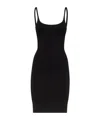 Dsquared2 Black Viscose Blend Mini Dress In Black