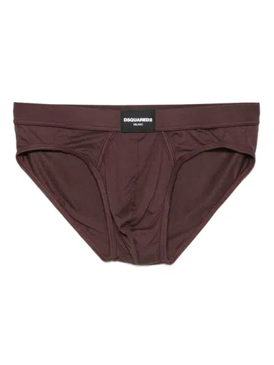 Dsquared2 Slip Mit Logo  In Brown