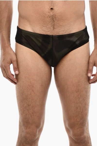 Dsquared2 Slip Swimsuit With Camo Motif
