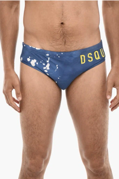 Dsquared2 Slip Swimsuit With Splatter Motif Grösse 48