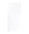 Dsquared2 Slit-detail High-waisted Skirt In White