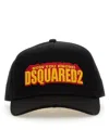 Dsquared2 Slogan Cap In Black