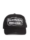 Dsquared2 X Magliano Logo Baseball Cap In Black