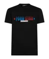 Dsquared2 Slogan-print Cotton T-shirt In Black