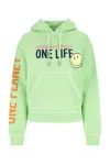 Dsquared2 Slogan Print Drawstring Hoodie In Mint