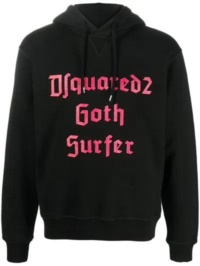 DSQUARED2 SLOGAN-PRINT HOODIE