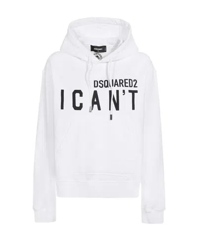DSQUARED2 SLOGAN-PRINT PULLOVER HOODIE