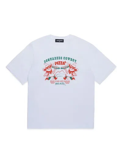 Dsquared2 Kids' Slogan-print T-shirt In White