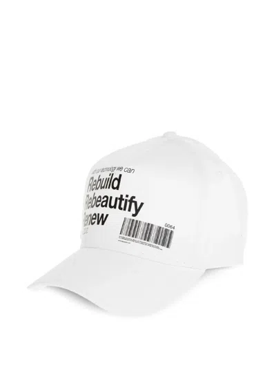 Dsquared2 Slogan-print Baseball Cap In White