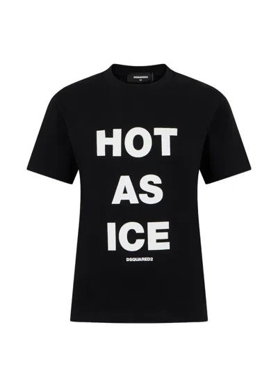 Dsquared2 T-shirt Mit Slogan-print In Black