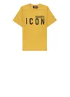 Dsquared2 Slouch Fit T-shirt In Yellow