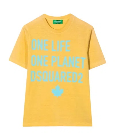 DSQUARED2 DSQUARED2 KIDS LOGO PRINTED CREWNECK T-SHIRT