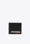 Dsquared2 Logo-debossed Bi-fold Wallet In Black