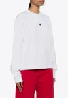 Dsquared2 Small Maple Leaf Sweatshirt In White