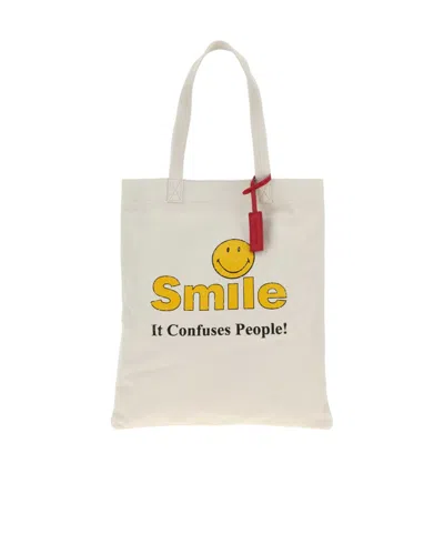 Dsquared2 Smile Graphic Tote Bag In White