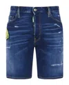 Dsquared2 Smiley-patch Denim Shorts