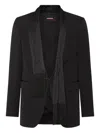 Dsquared2 X Magliano Attached-scarf Blazer In Black