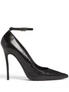 Dsquared2 Snakeskin-effect Leather Pumps In Black