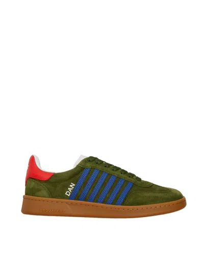 DSQUARED2 DSQUARED2 SNEAKER LOW TOP CON BANDE A CONTRASTO
