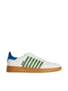 Dsquared2 Sneaker Low Top Con Bande A Contrasto In White