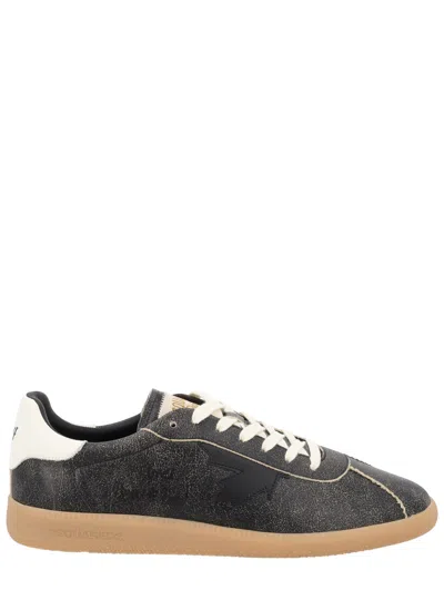 Dsquared2 Black Distressed Rebels Sneakers