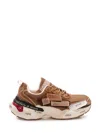 Dsquared2 Sneaker With Layered Inserts And Maxi Sole In Brown