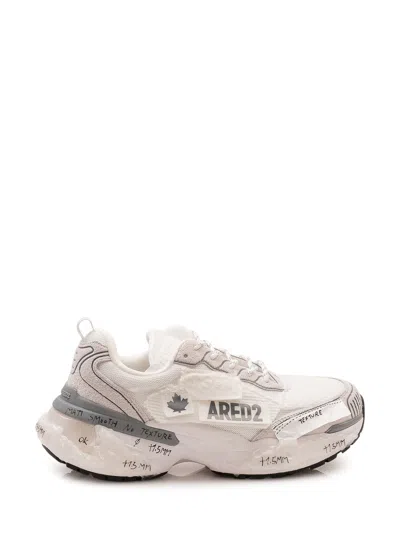 Dsquared2 Sneaker With Overlaid Inserts And Maxi Sole In Multi
