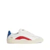 Dsquared2 Low-top Leather Sneakers Rubber Sole In Multi